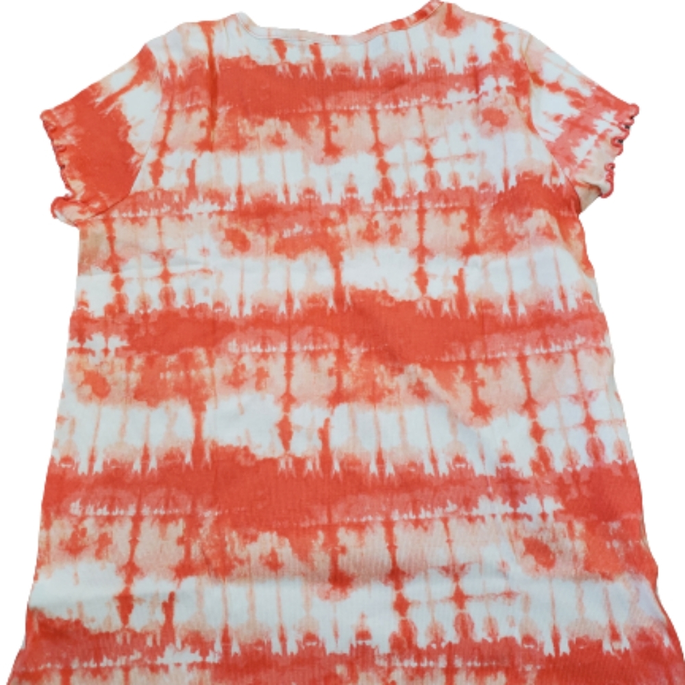 The children's place girls ribbed tie dye short sleeves tshirt, 14, oran… - Picture 5 of 7